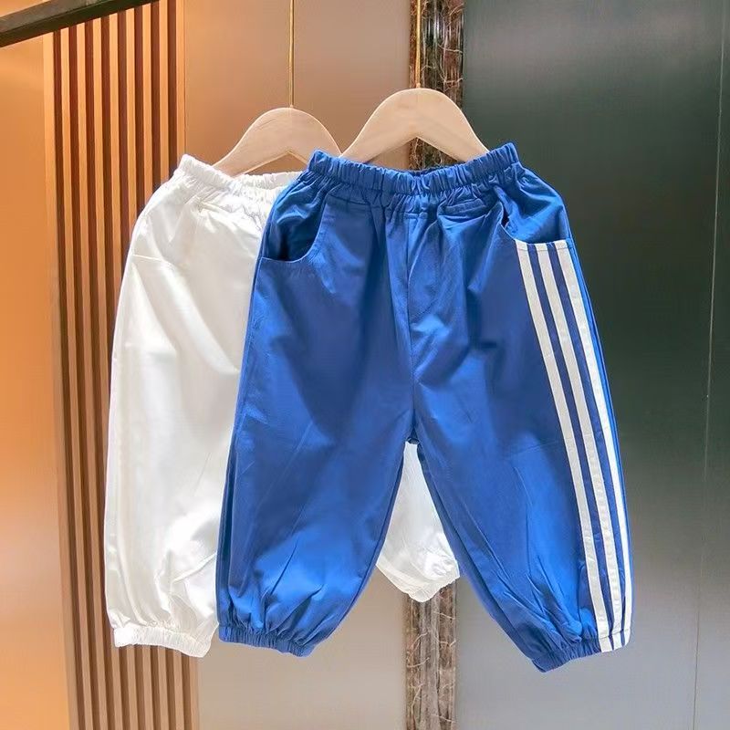 Boys Summer Thin Mosquito Proof Lantern Pants Loose Breathable Baby Casual Trousers
