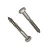 304 Stainless Steel External Hex Self-Tapping Wood Screws, US/UK Standard, White Washed & Blackened, 5/16".