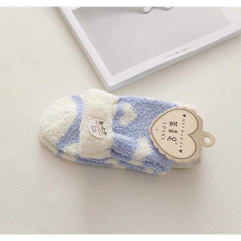 Șosete Drăguțe Desen Animat Femei Toamnă Iarnă Groase Calde de Podea Dormit Șosete Coral Velvet Termice Lolita Kawaii Șosete Cadouri de Crăciun