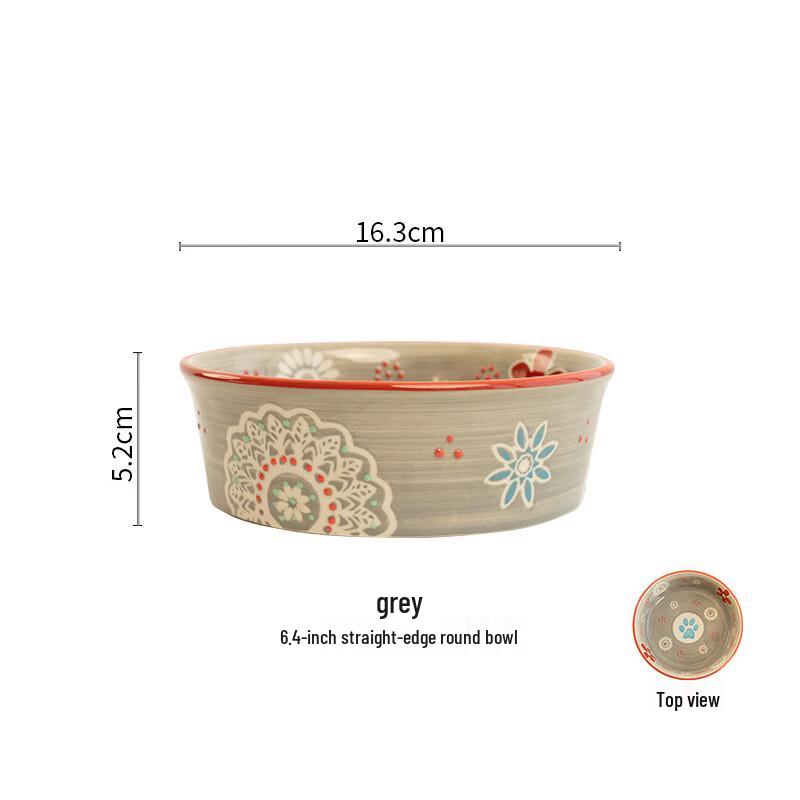 

ZISIZ Ceramic Neck Protection Pet Bowl