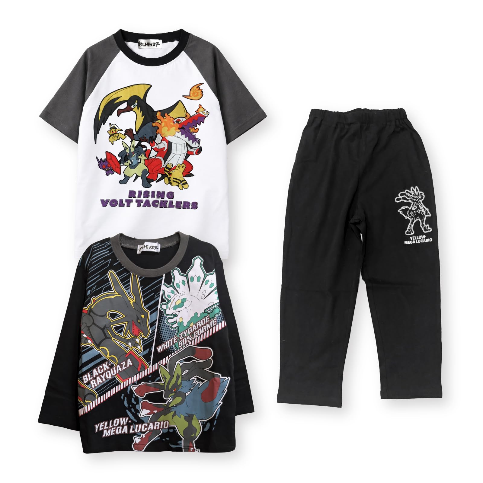 

Pajama Long TC Jersey Pokemon Sizes 8100481 2-Piece Set Long-Sleeve Top, Short-Sleeve Top, Pants, Fabric, Black, Design, 110, 120, 130, 140, чёрный