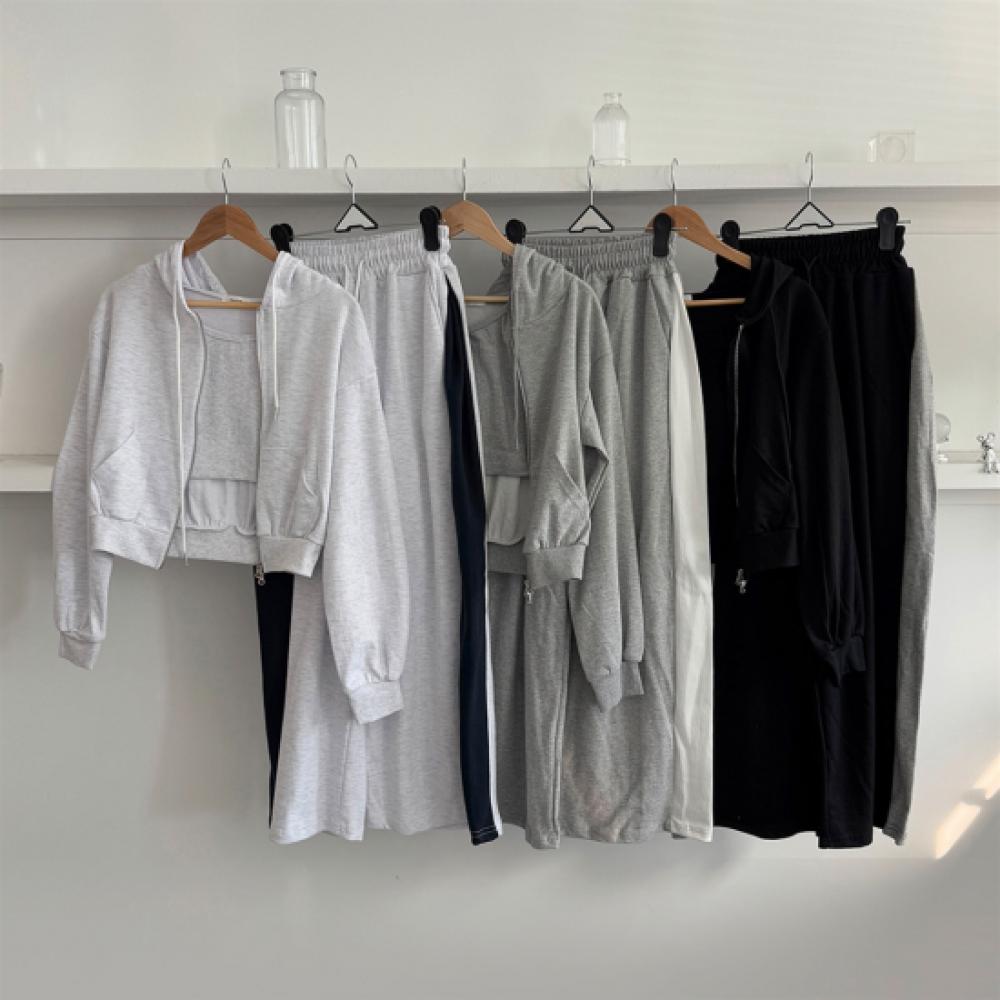 New ArrivalS Open Run Women S Fall Crop Hoodie Zip Up pantS Set