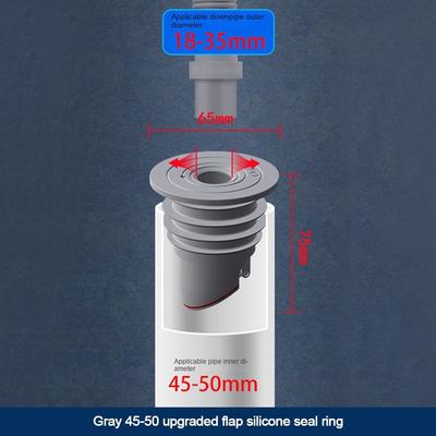 Kitchen Useful Sewer One Way Valve Anti Odor Seal Drain Cover Water Pipe Plug Floor Drain Pipe Sealing Ring