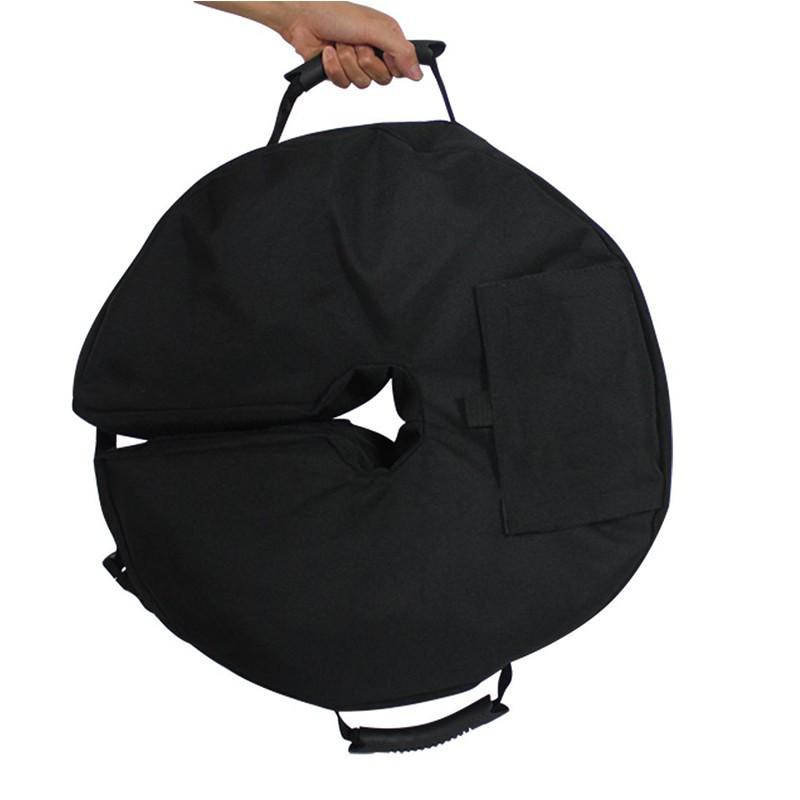 Removable Windproof Sandbag with 900D Oxford Waterproof Fabric, Black