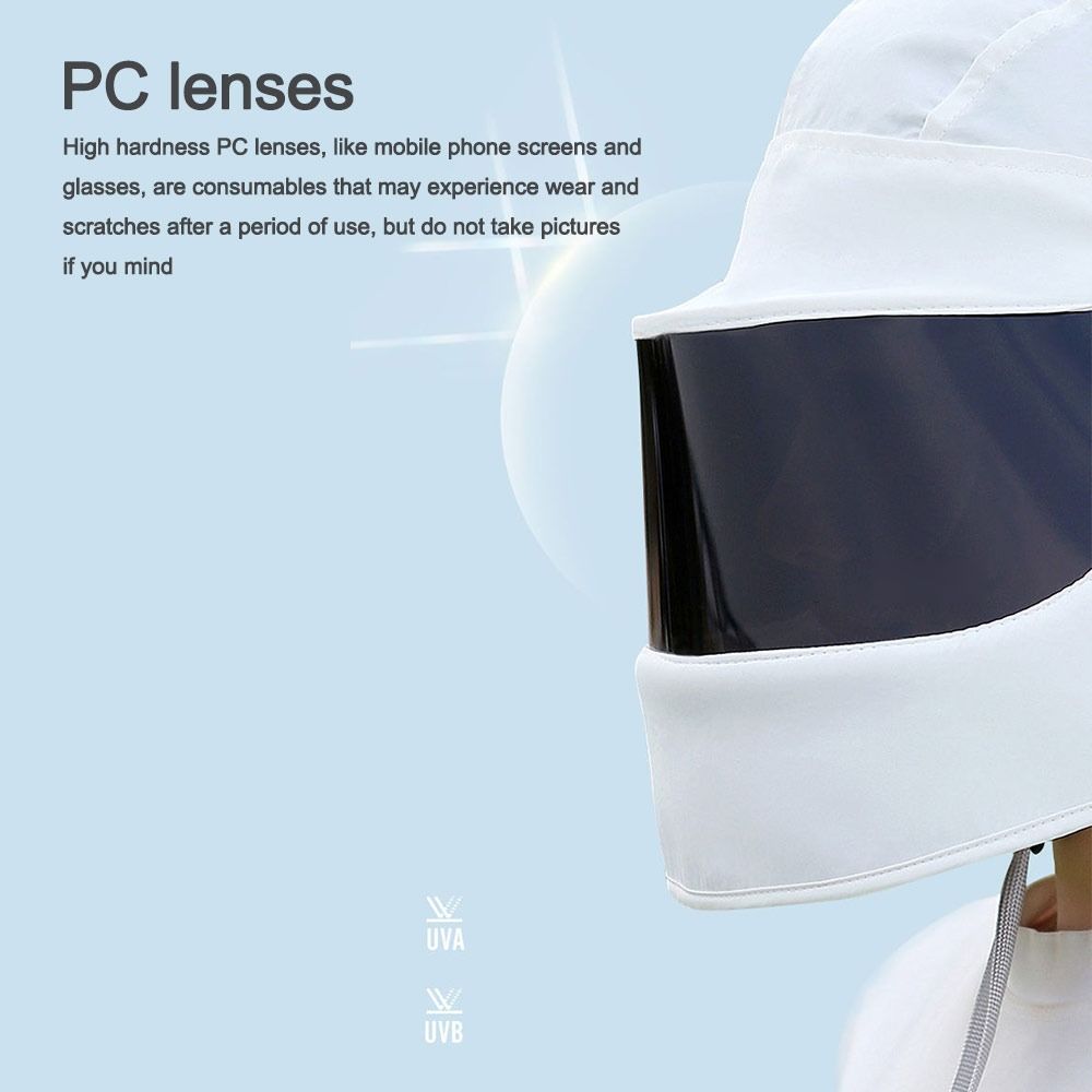 Atmungsaktive Sommer-Sonnenhüte Anti-UV-Gesichtsmaske Neue Sonnenschutz-Gesichtsmaske Sommer