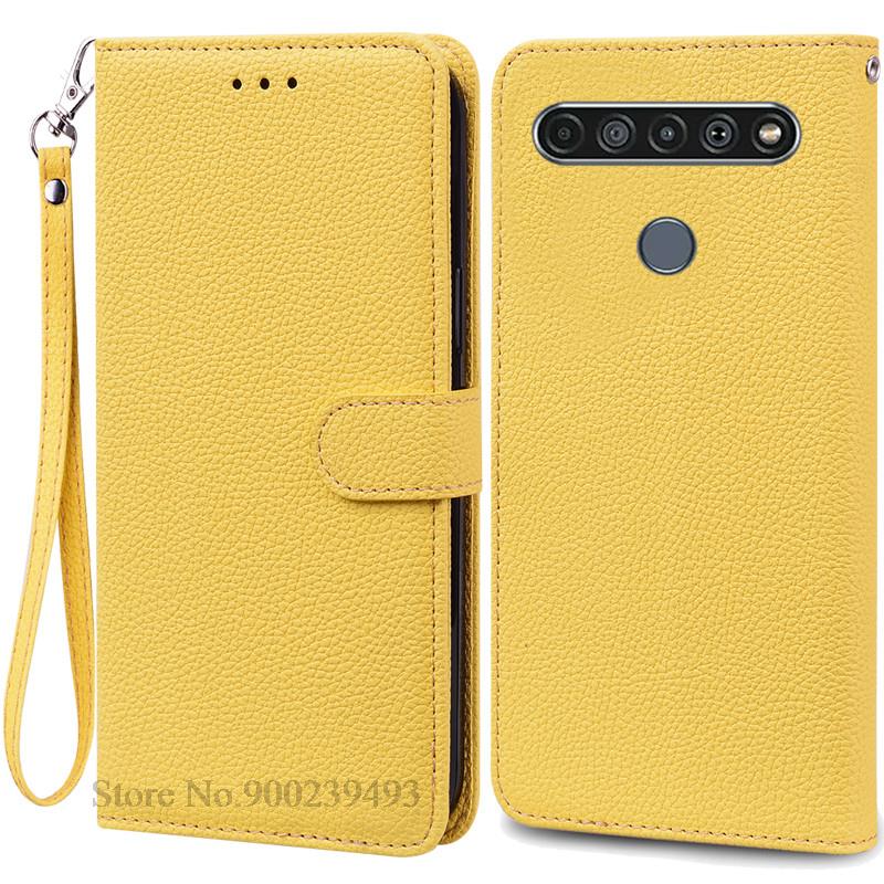 For LG K61 Etui Myk Silikon Lær Lommebok Flip Etui For LG K61 Deksel Coque For Fundas LG K61 LGK61 K 61 Telefonetuier Skall