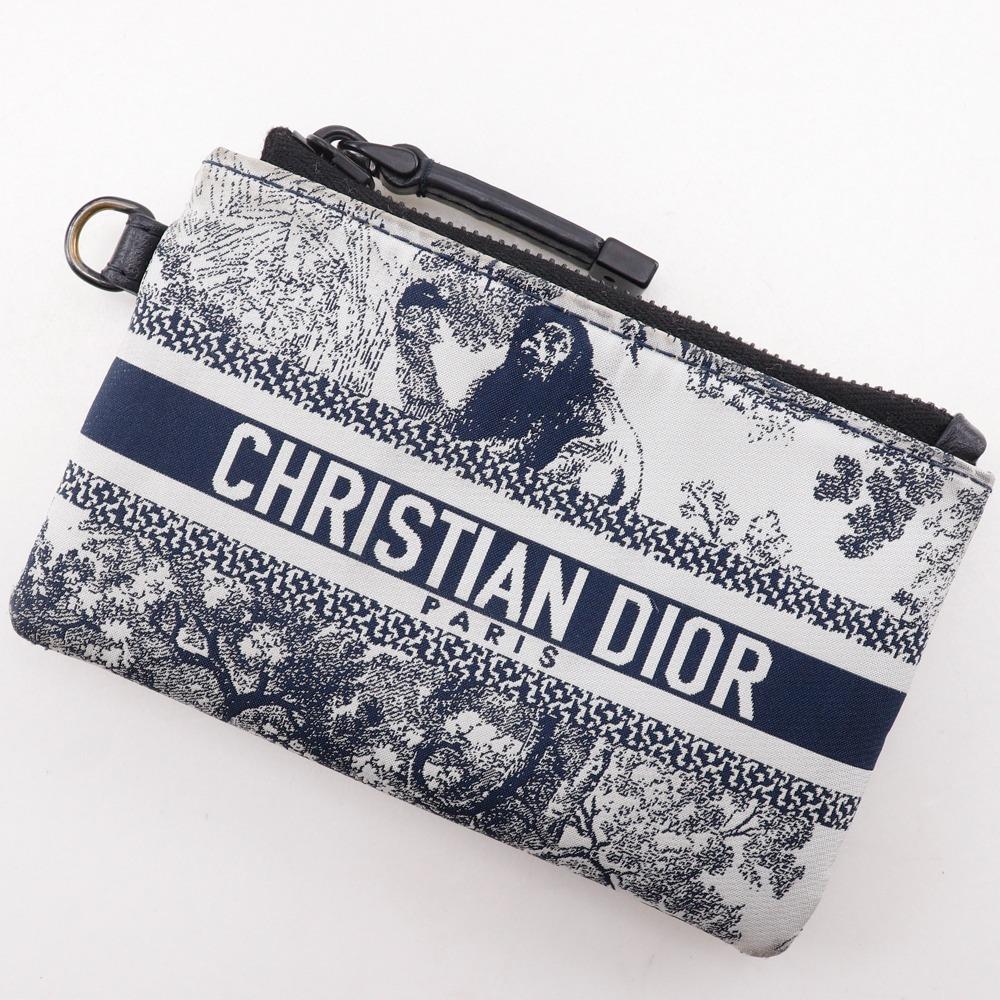 Dior Dior Travel Multifunction Shoulder Bag Toile de Jui Pouch Black / white Nylon Women Used