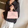Elegant Bowknot Handbag For Women Chic Casual Small Square Shoulder Bag