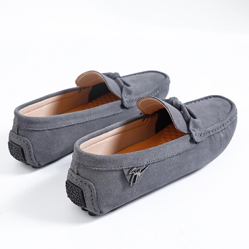 Doudou shoes men's Korean version personality breathable spring and summer spirit new matte youth one-pedal shoes tide