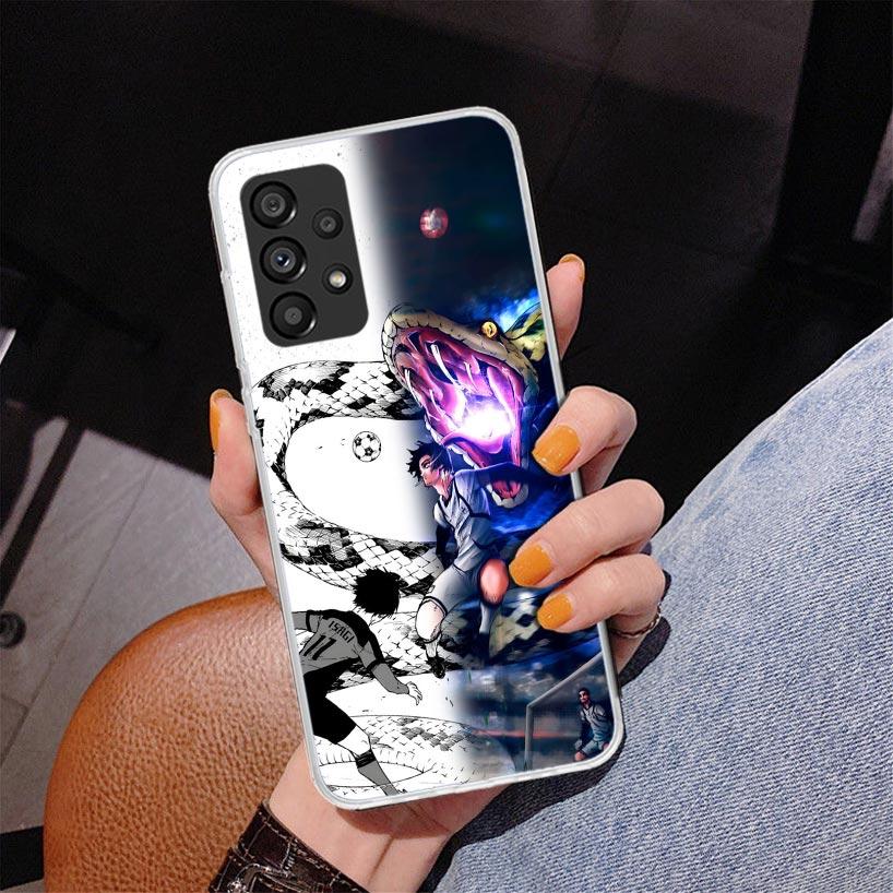 Blue Lock Football Anime Phone Case For Samsung Galaxy A52 A32 A22 A12 A51 A31 A50S A30S A20S A10S Note 20 Ultra 10 Plus S10 A72