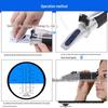 Three-in-One Portable Handheld Refractometer (Brix 0-22/0-25/0-40) for Wine