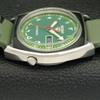 USED VINTAGE SEIKO 5 AUTOMATIC JAPAN MENS ARABIC GREEN DIAL WATCH A434657-2 R121-a434657