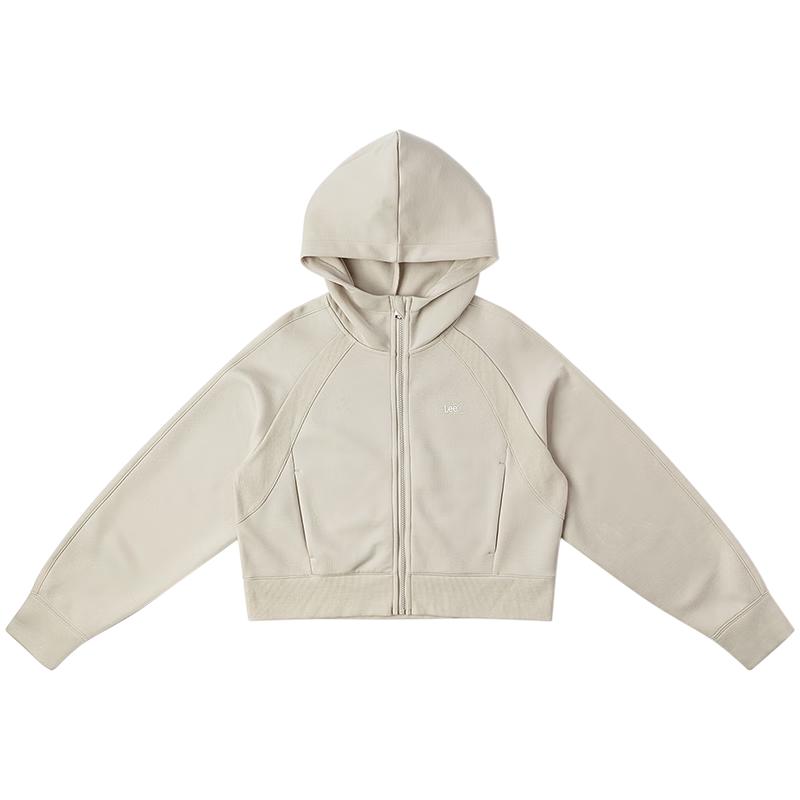 

Женский кардиган-свитшот с капюшоном реглан из космического хлопка Lee M