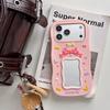 Cute 3D Butterfly Bow Case for iPhone 17 Pro Max 12 13 14 15 16 Plus 16E Soft Silicone Makeup Mirror Cover