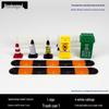 Speed Bump & Traffic Scene Model Toys: Cars, Cones, Signs, Lights, Plates