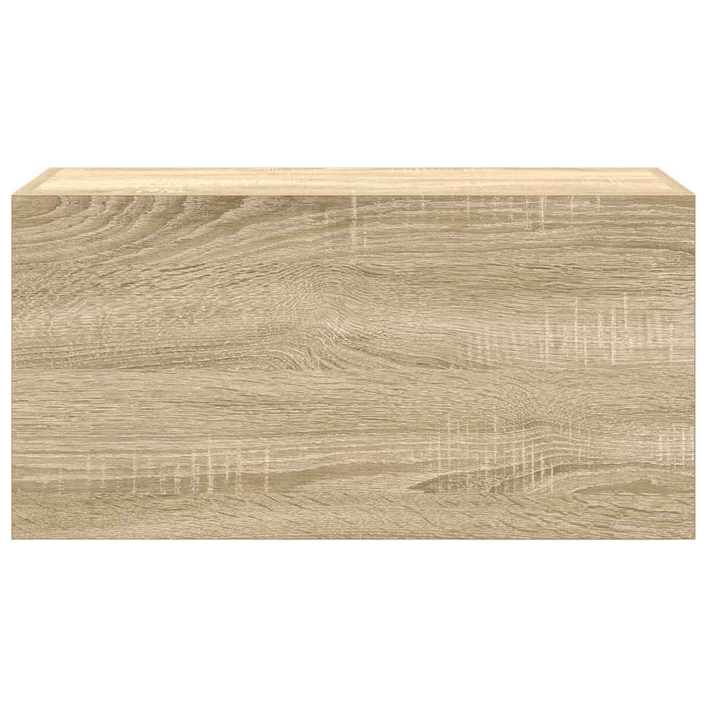 Badezimmer-Wandschrank Sonoma Eiche Optik 60 x 25 x 30 cm Spanplatte