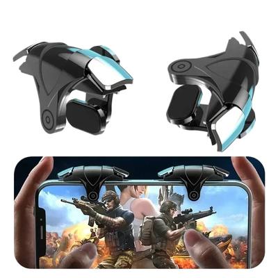 G12 4 Finger PUBG Mobile Phone Game Trigger Aim Shooting L1R1 Key Button Gaming Joystick Controller for IPhone Android Universal