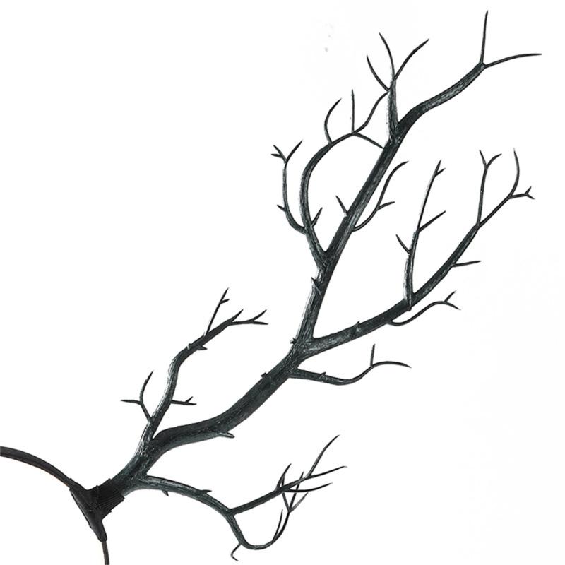 Gothic Hairband with Realistic Branch Design Comfortable Hairhoop For Women Teens Roleplay Parties And Daily Use