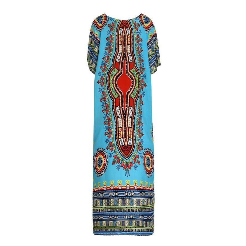Spring Women's Clothes Plus-size South American Wind Printing Casual Fashion Dress Long Dress