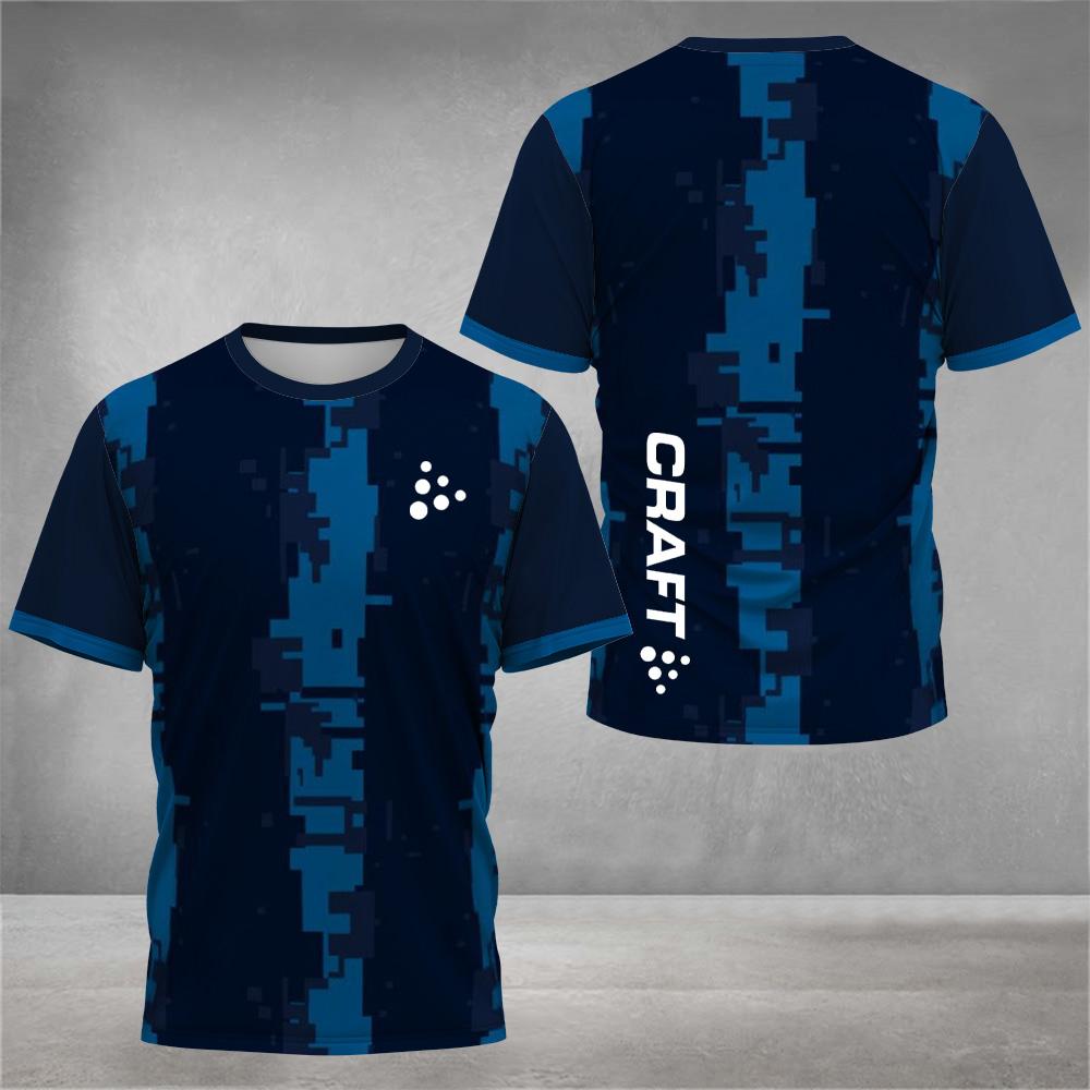 2026 New Summer Outdoor Leisure Men's Hiking Sports Letter Printed Comfortable and Breathable Round Neck T-shirt