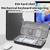 Outdoor Keyboards Carrying Case Hard Shell Travel Carrying Keyboards Case for 68/87 Keys Wireless Ergonomic Keyboards