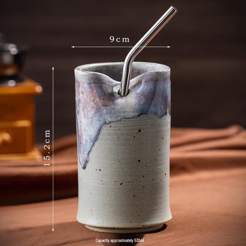 

Винтажная скандинавская керамическая кружка для прямого кофе