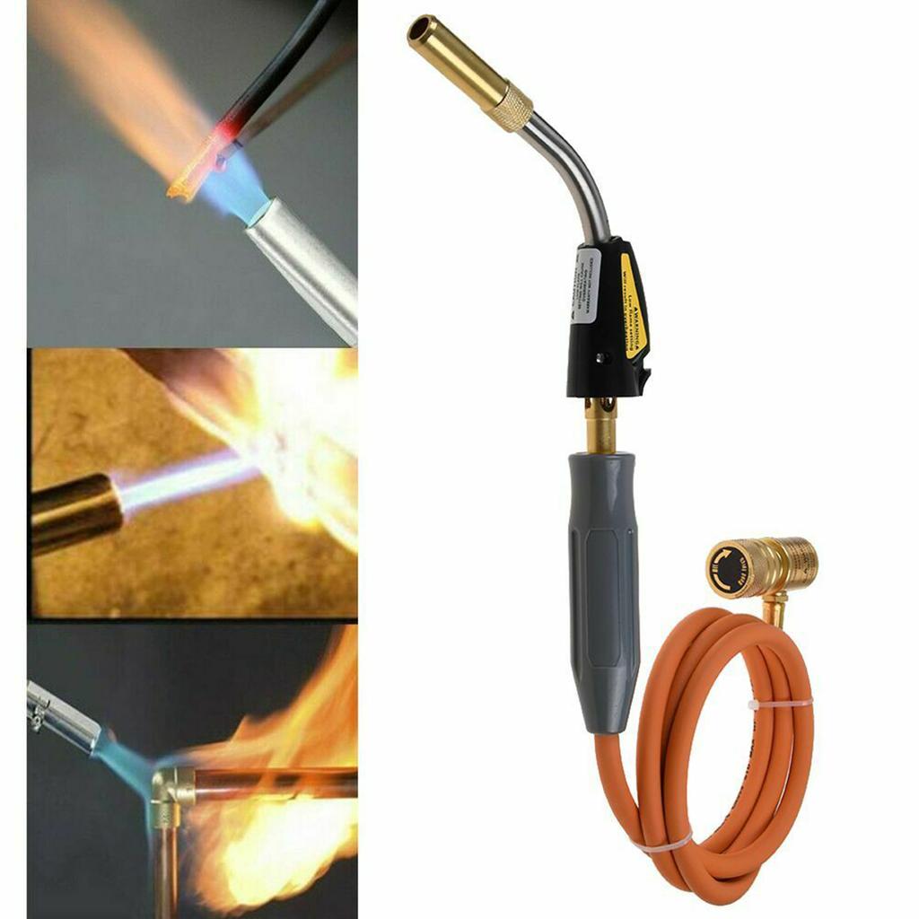 Gases Self Ignition Soldering Torch Brazing Propane Plumbing Hose Kit for Welding Soldering Refrigeration Repairing