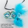 Feder-Maskenballmaske mit Blume für Damen, Maskenball-Halbmaske Feder-Augenmaske für Halloween-Party Kostüm