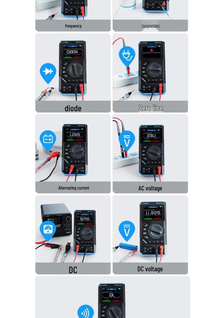 FNIRSI DST210 Three-in-One Digital Multimeter & 10M Bandwidth Four-and-a-Half Digit Oscilloscope