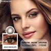 FUNSACHY 1 Pair Color Contact Lenses for Eyes Natural Softlens Lenses Cosmetic Eye Contacts Gray Pupils Yearly Lens Brown Lens