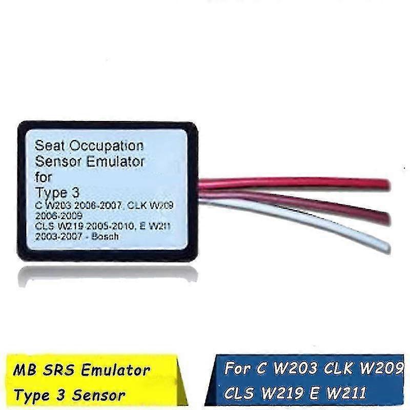 Mercedes Benz Type 3 Seat Occupancy Sensor Srs Emulator Benz C W203 Clk W209 Cls W219 E W211 2003-2009 Seat Emulator Airbag Reset Tool - XC