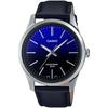 Men's Analog Quartz Watch Leather Strap MTP-E180L-2AVEF, Black, Brown, Standard