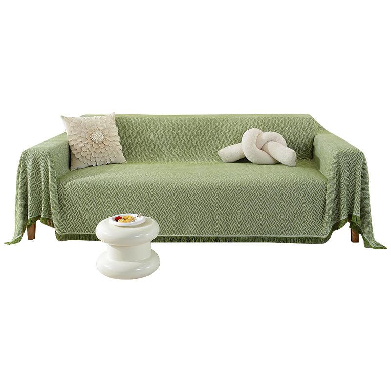 Oblique Mesh Sofa Cover Towel All-Inclusive Universal Four Seasons Universal Simple Modern Sofa Cover Anti-Scratching Cushion