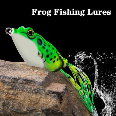 Frog Soft Fishing Lure Double Hooks Artificial Bait Frog Tool