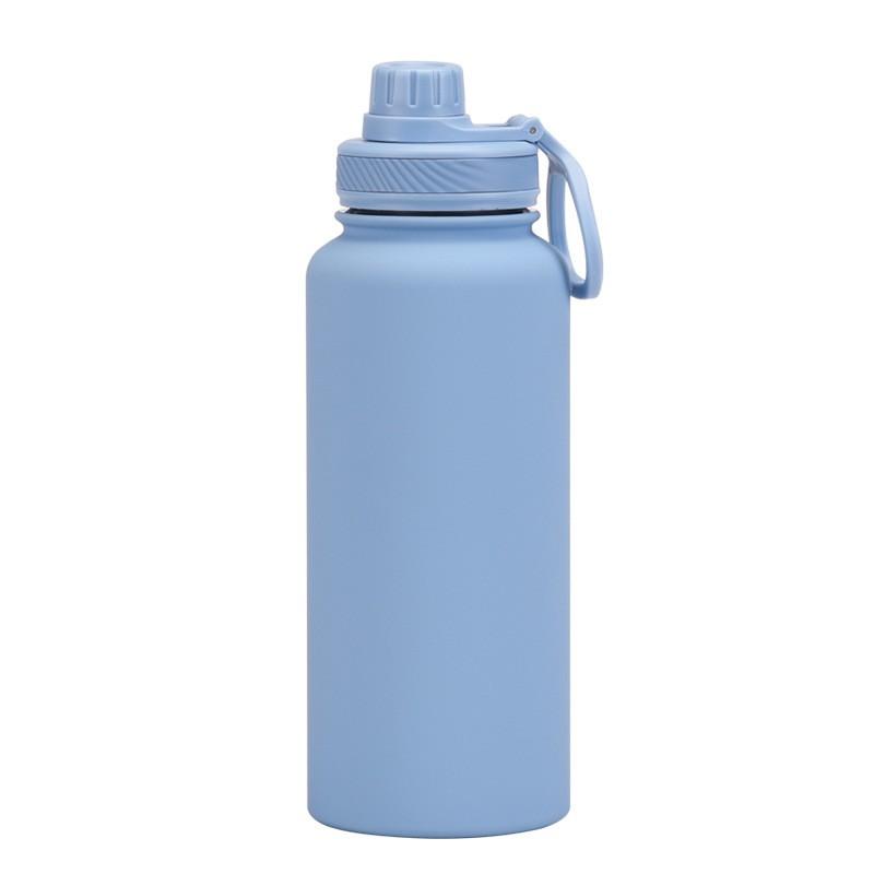 1L Stainless Steel Vacuum Insulated Water Bottle With Wide Mouth Portable Outdoor Sports Travel