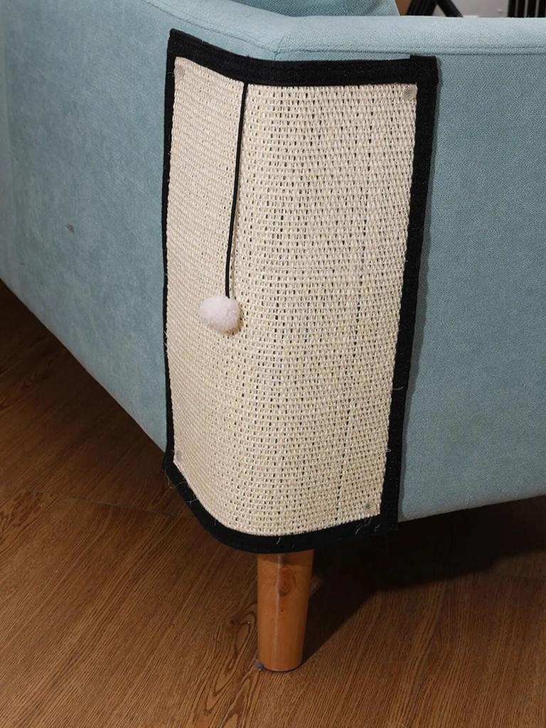 Natural Sisal Cat Scratcher Mat - Protects Furniture and Grinds Claws - Indoor Cat Scratching Pad