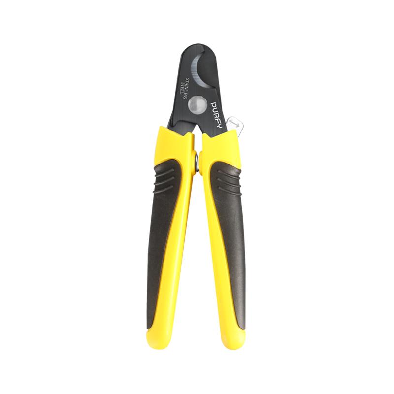 Safe Portable ABS Stainless Steel Nail Clipper & Trimmer for Dogs and Cats