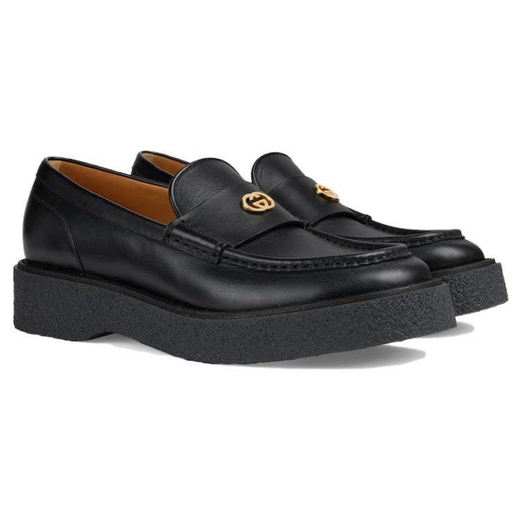 Gucci Menen Interlocking G-plaque Loafers 759274 AABVN 1000
