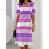 Summer Women's 3D Printed Short-sleeve Dress Is Fashionable, Versatile, Trendy, Breathable, and Casual