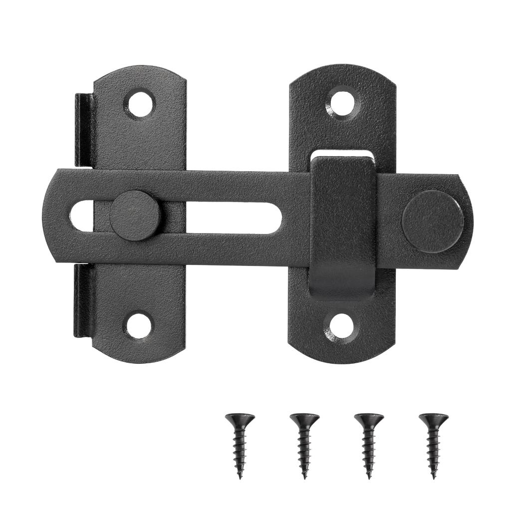 Zăvoare de poartă din oțel inoxidabil Keenkee, zăvor pentru ușă de animale de companie, cu șurub, încuietoare robustă cu clapetă, grosime de 2 mm