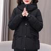 Plus Size XL-5XL Fashion Winter Woman Parkas Hooded Thick Warm Jacket Loose Middle Age Women's Coats