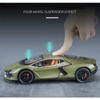1/24 Lamborghini Revuelto Alloy Sports Car Model Diecast Metal Toy Racing Super Car Vehicles Model Sound and Light Simulation Childrens Gift