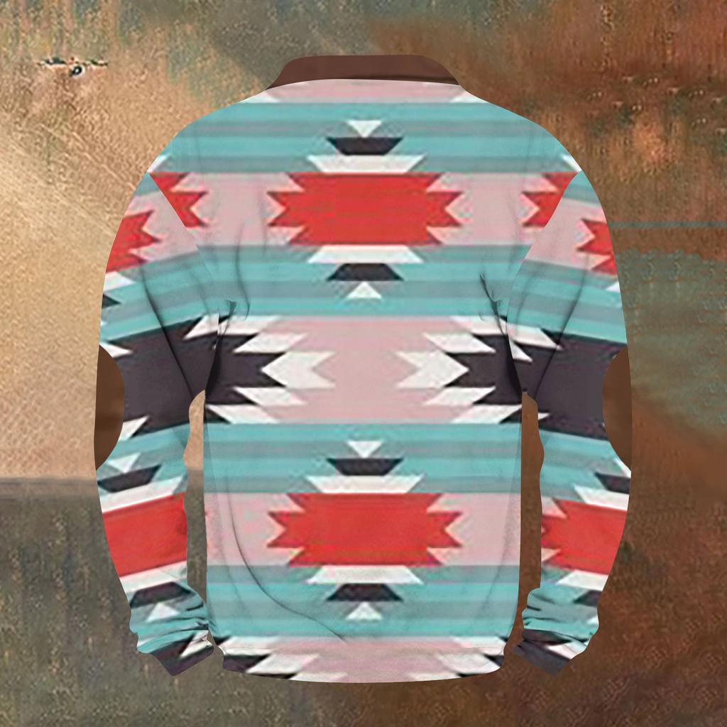 Lässiges Retro-Sweatshirt mit Farbverlauf für Herren