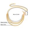 Temperament Butterfly Waist Chain Elegant Multi-Layer  Tassel Waist Chain Belt For Fashion Metal  Body Chain Dress Lady Belt