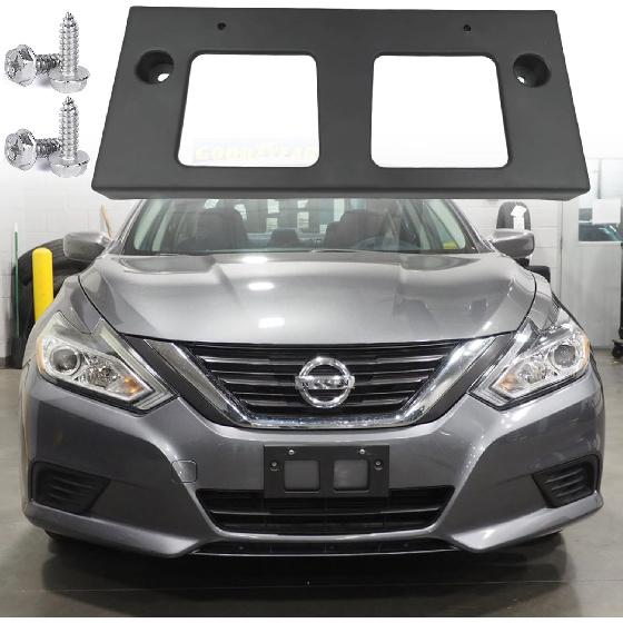FASTCHE Front License Plate Frame Compatible with 2016 2017 2018 Nissan Altima Front Bumper License Plate Holder Mounting Bracket Replace #