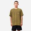 Li-Ning Loose Casual Short Sleeve T-Shirt With Geometric Pattern Print And Back Pocket Unisex Tops Olive-Green AHSS161-4