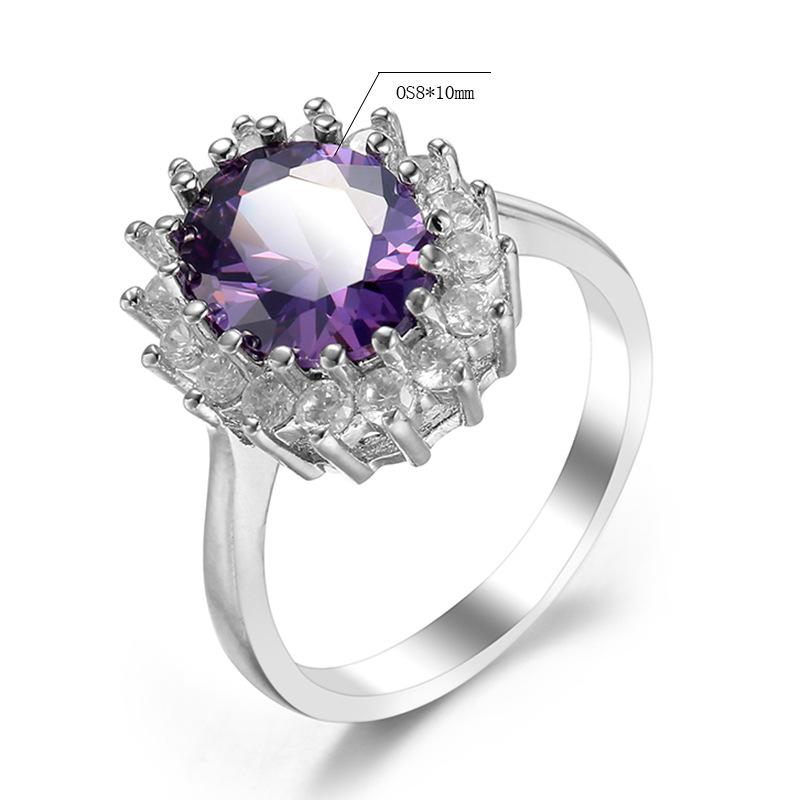 SODROV Klassische koreanische Trend-Verlobungsringe mit blauem Zirkon für Frauen