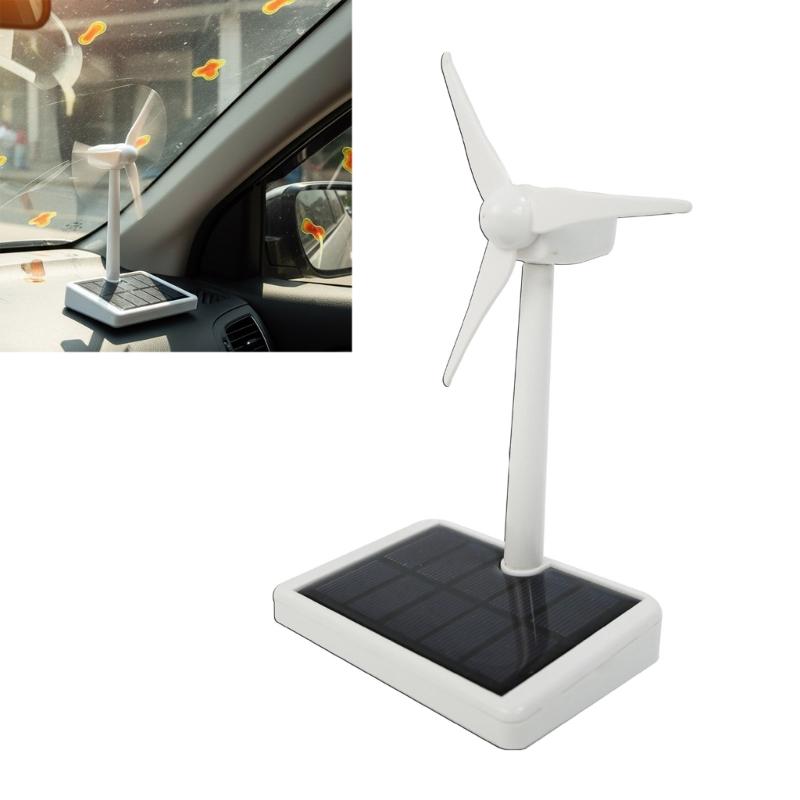 Solar Powered Windmill Model Kids Science Toy Solar Film Testing Machine for Student Kids Desk Home Decoration