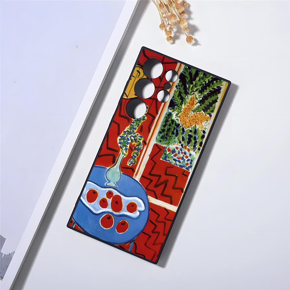 Matisse Art Painting Phone Case For Samsung S24 Ultra S23 Fe S22 S20 S21 Plus Galaxy A54 A34 A24 A53 Note 20 Cover