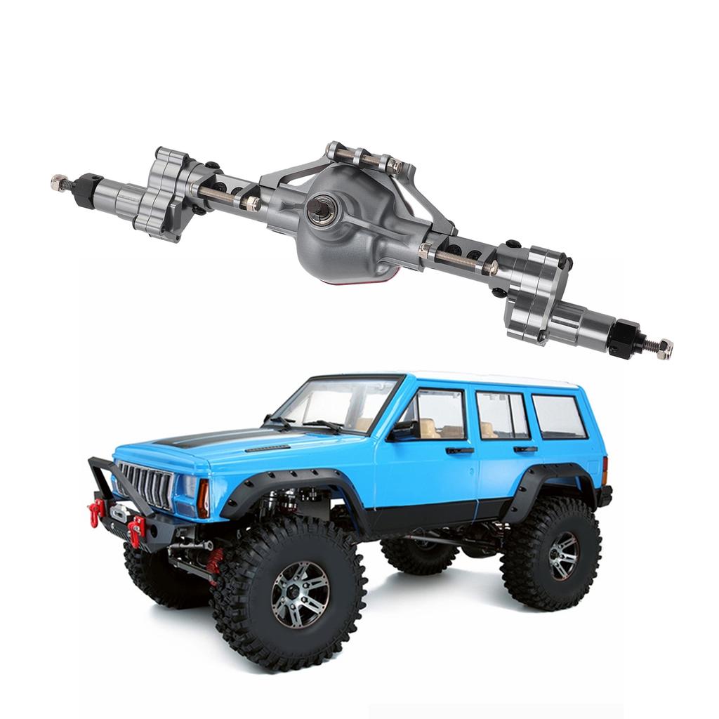 CNC Machined Metal RC Car Rear   Axle Set for   SCX10 1Celsius10 RC Crawler Car Parts